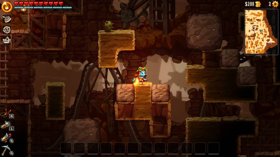 スチームワールドディグ2(SteamWorld DIG 2)のレビュー　評価、評判や感想をクリア後に記述