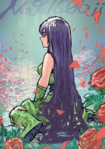 メリハリや見せ場がある、見栄えのするイラストの描き方　作例1　ドラクエⅪのマルティナ