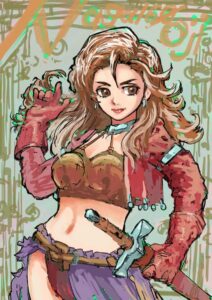のっぺりしたイラストの改善　絵で立体感を出す　光と陰影の描き方　作例1